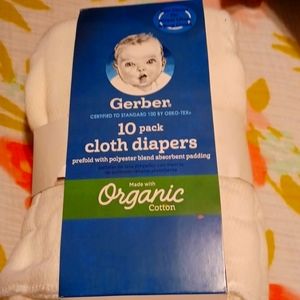 Gerber Prefolded cloth diapers